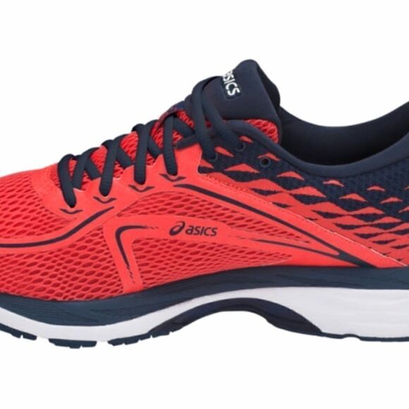 NEW IN BOX ASICS GEL CUMULUS 19 Womens 7.5 or  Mens 6 US 39 EUR Orange Navy - Picture 7 of 8